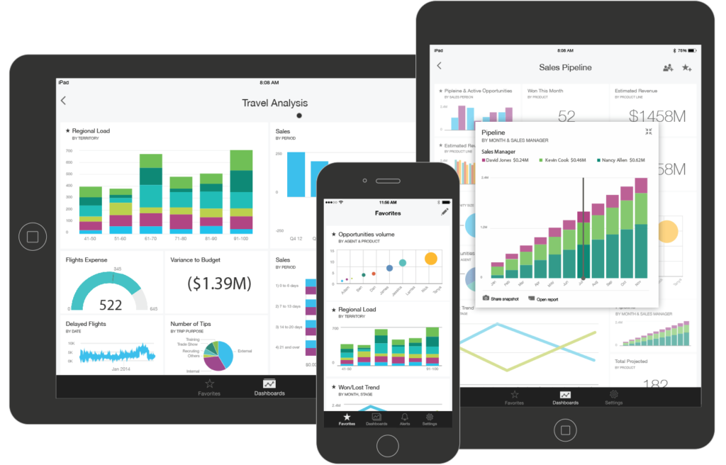 Microsoft Power BI Mobile devices